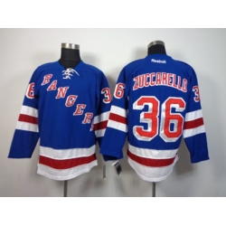 New York Rangers #36 Mats Zuccarello Blue Home NHL Jerseys