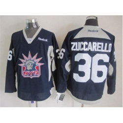 New York Rangers #36 Mats Zuccarello Dark Blue NHL Jersey