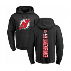 New Jersey Devils #15 Jamie Langenbrunner Black Backer Pullover Hoodie