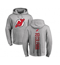New Jersey Devils #20 Blake Coleman Ash Backer Pullover Hoodie