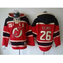 New Jersey Devils #26 Patrik Elias Red Pullover Hooded A