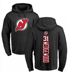 New Jersey Devils #31 Scott Wedgewood Black Backer Pullover Hoodie