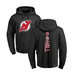 New Jersey Devils #9 Taylor Hall Black Backer Pullover Hoodie