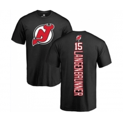 New Jersey Devils #15 Jamie Langenbrunner Black Backer T-Shirt