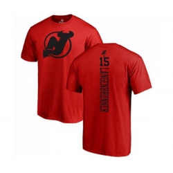 New Jersey Devils #15 Jamie Langenbrunner Red One Color Backer T-Shirt