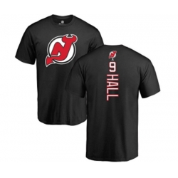 New Jersey Devils #9 Taylor Hall Black Backer T-Shirt