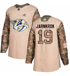 Nashville Predators #19 Calle Jarnkrok Authentic Camo Veterans Day Practice NHL Jersey