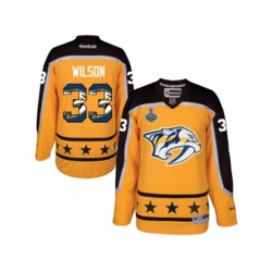 Nashville Predators #33 Colin Wilson Authentic Gold Home 2017 Stanley Cup Final NHL Jersey New Style