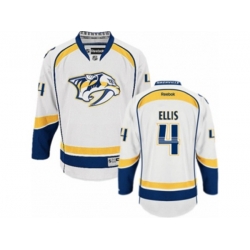 Nashville Predators #4 Ryan Ellis Authentic White Away NHL Jersey