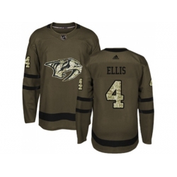 Nashville Predators #4 Ryan Ellis Green Salute to Service Stitched NHL Jersey