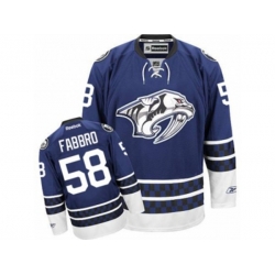 Nashville Predators #58 Dante Fabbro Authentic Blue Third NHL Jersey