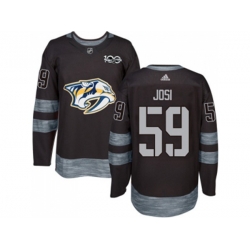 Nashville Predators #59 Roman Josi Black 1917-2017 100th Anniversary Stitched NHL Jersey