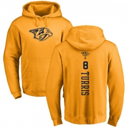 Nashville Predators #8 Kyle Turris Gold One Color Backer Pullover Hoodie Nashville Predators #8 Kyle Turris Gold One Color Backer Pullover Hoodie