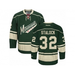 Minnesota Wild #32 Alex Stalock Premier Green Third NHL Jersey