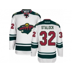 Minnesota Wild #32 Alex Stalock Premier White Away NHL Jersey