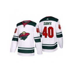 Minnesota Wild #40 Devan Dubnyk 2017-2018 Season Away Jersey
