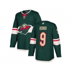 Minnesota Wild #9 Mikko Koivu Green Home Authentic Stitched NHL Jersey