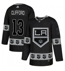 Los Angeles Kings #13 Kyle Clifford Authentic Black Team Logo Fashion NHL Jersey