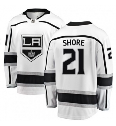 Los Angeles Kings #21 Nick Shore Authentic White Away Fanatics Branded Breakaway NHL Jersey