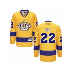 Los Angeles Kings #22 Trevor Lewis Authentic Gold Alternate NHL Jersey Los Angeles Kings #22 Trevor Lewis Authentic Gold Alternate NHL Jersey