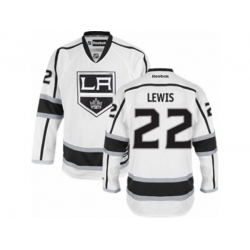 Los Angeles Kings #22 Trevor Lewis Authentic White Away NHL Jersey Los Angeles Kings #22 Trevor Lewis Authentic White Away NHL Jersey