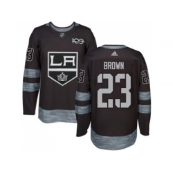 Los Angeles Kings #23 Dustin Brown Black 1917-2017 100th Anniversary Stitched NHL Jersey Los Angeles Kings #23 Dustin Brown Black 1917-2017 100th Anniversary Stitched NHL Jersey