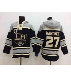 Los Angeles Kings #27 Kings #27 Alec Martinez Black-Grey Pullover Hooded