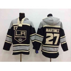 Los Angeles Kings #27 Kings #27 Alec Martinez Black-Grey Pullover Hooded