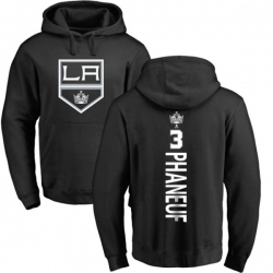 Los Angeles Kings #3 Dion Phaneuf Black Backer Pullover Hoodie
