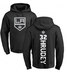 Los Angeles Kings #32 Kelly Hrudey Black Backer Pullover Hoodie