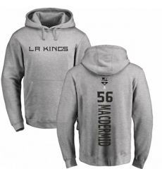 Los Angeles Kings #56 Kurtis MacDermid Ash Backer Pullover Hoodie