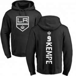 Los Angeles Kings #9 Adrian Kempe Black Backer Pullover Hoodie