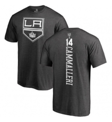 Los Angeles Kings #14 Mike Cammalleri Charcoal One Color Backer T-Shirt
