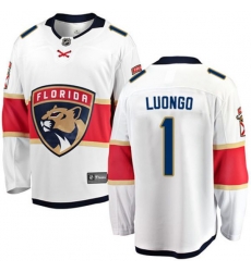Florida Panthers #1 Roberto Luongo Fanatics Branded White Away Breakaway NHL Jersey Florida Panthers #1 Roberto Luongo Fanatics Branded White Away Breakaway NHL Jersey