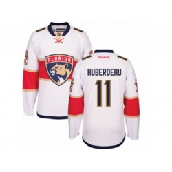 Florida Panthers #11 Jonathan Huberdeau Authentic White Away NHL New Jersey