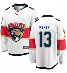 Florida Panthers #13 Mark Pysyk Fanatics Branded White Away Breakaway NHL Jersey