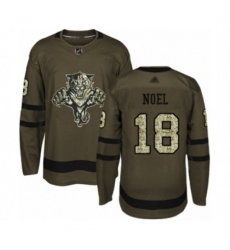 Florida Panthers #18 Serron Noel Authentic Green Salute to Service Hockey Jersey