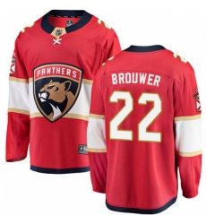 Florida Panthers #22 Troy Brouwer Authentic Red Home Fanatics Branded Breakaway NHL Jersey Florida Panthers #22 Troy Brouwer Authentic Red Home Fanatics Branded Breakaway NHL Jersey