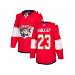 Florida Panthers #23 Connor Brickley Red Home Authentic Stitched NHL Jersey
