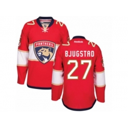 Florida Panthers #27 Nick Bjugstad Authentic Red Home NHL New Jersey