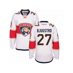 Florida Panthers #27 Nick Bjugstad Authentic White Away NHL New Jersey