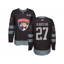 Florida Panthers #27 Nick Bjugstad Black 1917-2017 100th Anniversary Stitched NHL Jersey