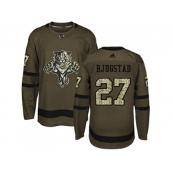 Florida Panthers #27 Nick Bjugstad Green Salute to Service Stitched NHL Jersey