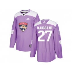 Florida Panthers #27 Nick Bjugstad Purple Authentic Fights Cancer Stitched NHL Jersey