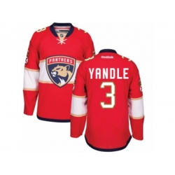 Florida Panthers #3 Keith Yandle Authentic Red Home NHL Jersey