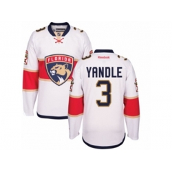 Florida Panthers #3 Keith Yandle Authentic White Away NHL Jersey