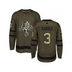 Florida Panthers #3 Keith Yandle Green Salute to Service Stitched NHL Jersey