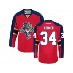 Florida Panthers #34 James Reimer Premier Red Home NHL Jersey