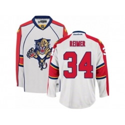Florida Panthers #34 James Reimer Premier White Away NHL Jersey