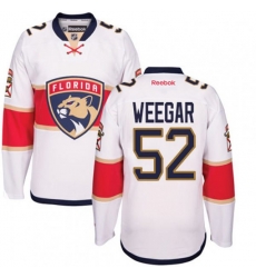 Florida Panthers #52 MacKenzie Weegar Authentic White Away NHL Jersey